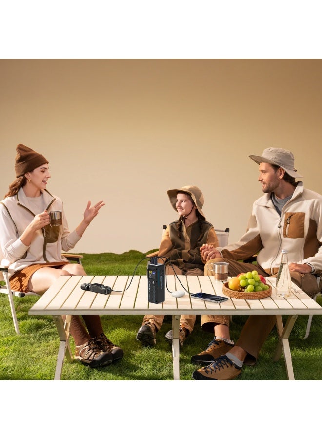 باورولوجي بنك طاقة ذكي بشاشة عرض 27000 مللي أمبير/ساعة / شحن الكمبيوتر المحمول / شحن متزامن / PD 140 واط / صغير الحجم وقابل للحمل / PPBCHA83 - أسود - Image 3